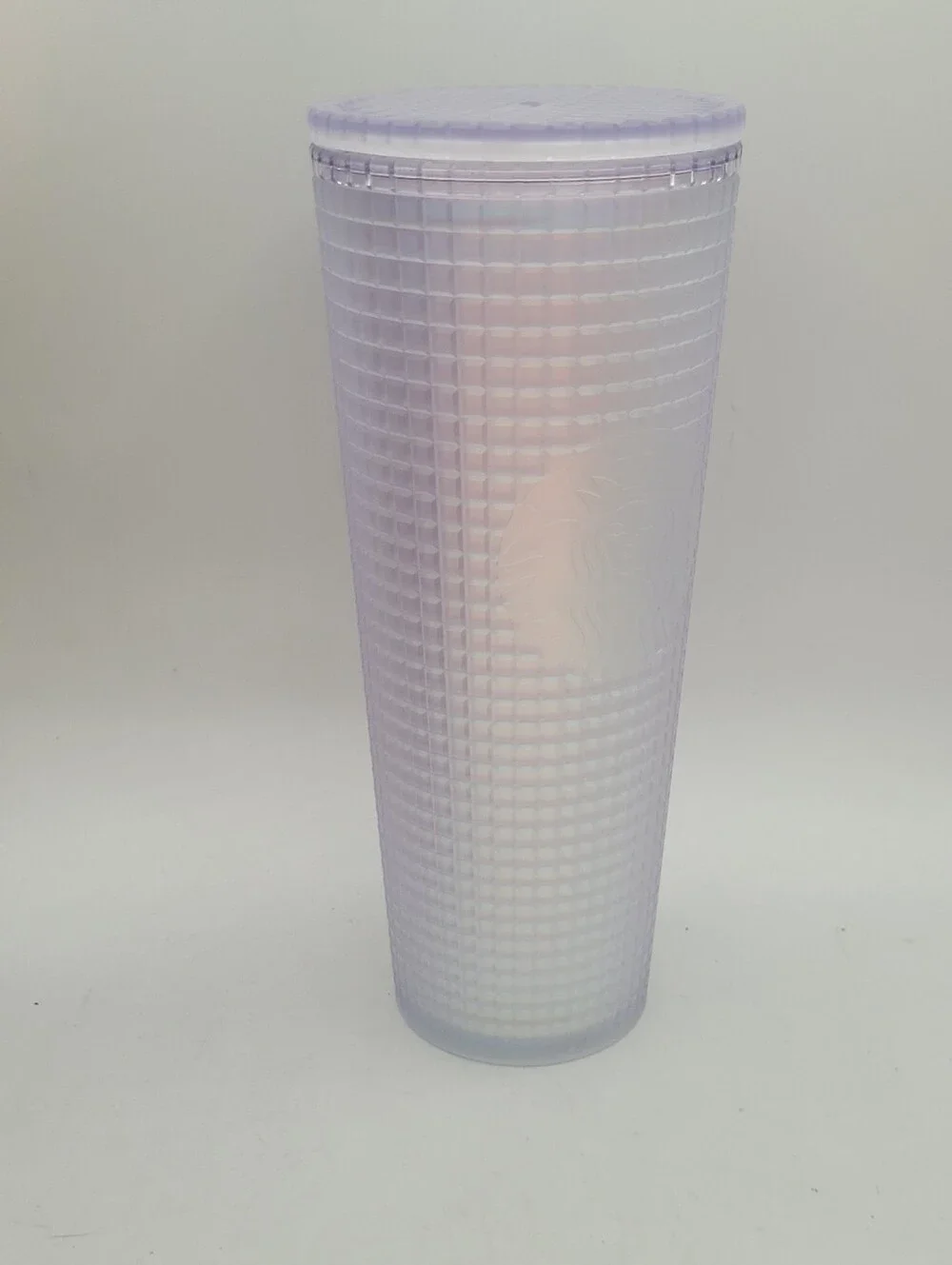 Starbucks Iridescent Unicorn Grid Frosted Tumbler Cup  Venti 24oz